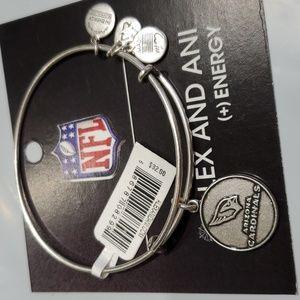 Alex and Ani NFL Arizona Cardinals Silvertone bracelet
